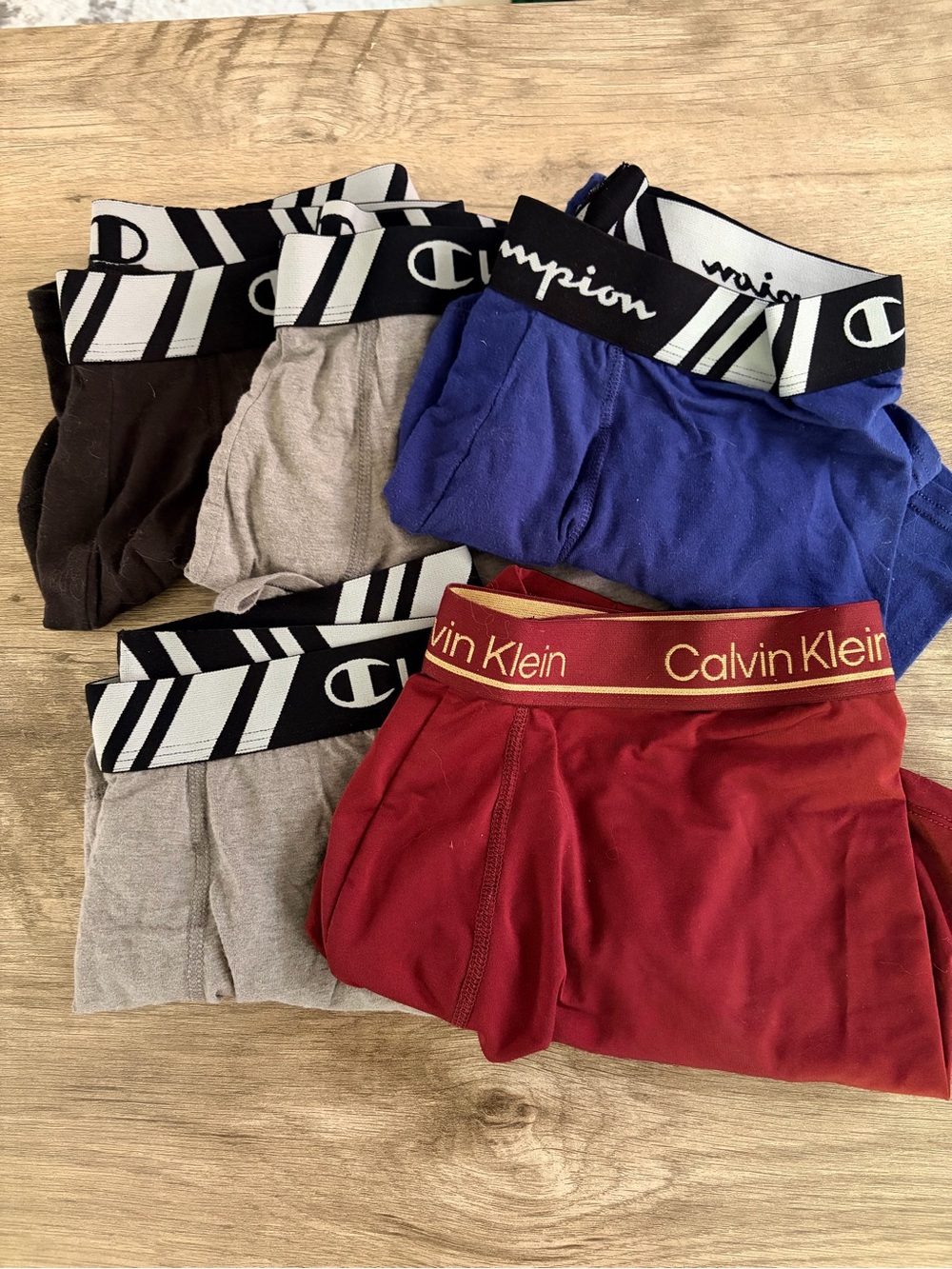 Champion & Calvin Klein Mixed Men’s Boxer Briefs - Blue, Red, Brown, Gray
